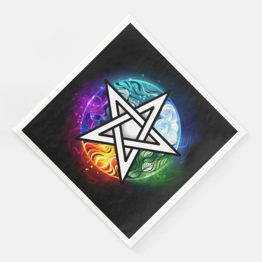 Wiccaanpentagram Servet (Hoek)