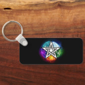Wiccaanpentagram Sleutelhanger (Achterkant)