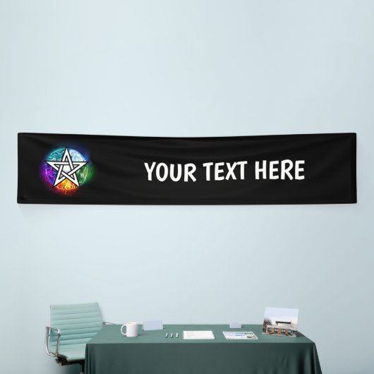Wiccaanpentagram Spandoek (Beurs)