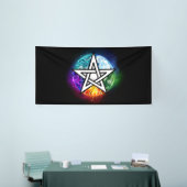 Wiccaanpentagram Spandoek (Beurs)