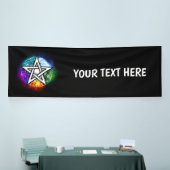 Wiccaanpentagram Spandoek (Beurs)