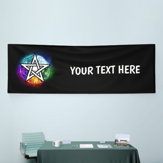 Wiccaanpentagram Spandoek (Beurs)