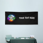 Wiccaanpentagram Spandoek (Beurs)