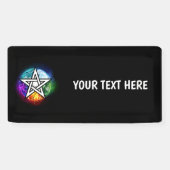 Wiccaanpentagram Spandoek (Horizontaal)