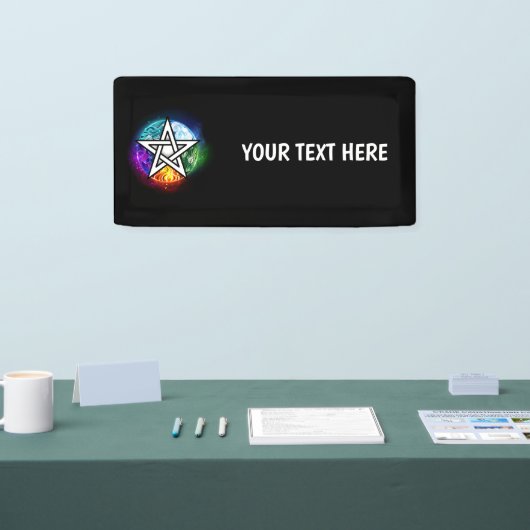 Wiccaanpentagram Spandoek (Beurs)