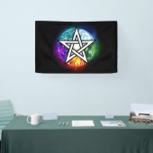Wiccaanpentagram Spandoek (Beurs)