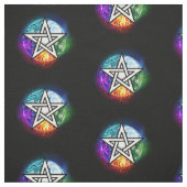 Wiccaanpentagram Stof (Swatch)