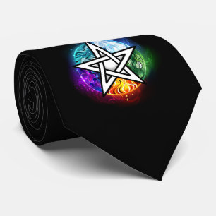 Wiccaanpentagram Stropdas