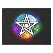 Wiccaanpentagram Tafelkleed (Voorkant (Horizontaal))