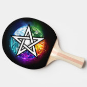 Wiccaanpentagram Tafeltennisbatje (Zijkant)