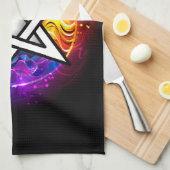 Wiccaanpentagram Theedoek (Quarter Fold)