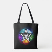 Wiccaanpentagram Tote Bag (Achterkant)
