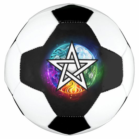Wiccaanpentagram Voetbal (Voorkant)