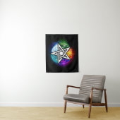 Wiccaanpentagram Wandkleed (In situ)