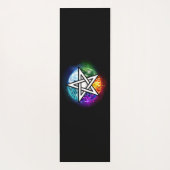 Wiccaanpentagram Yogamat (Achterkant)