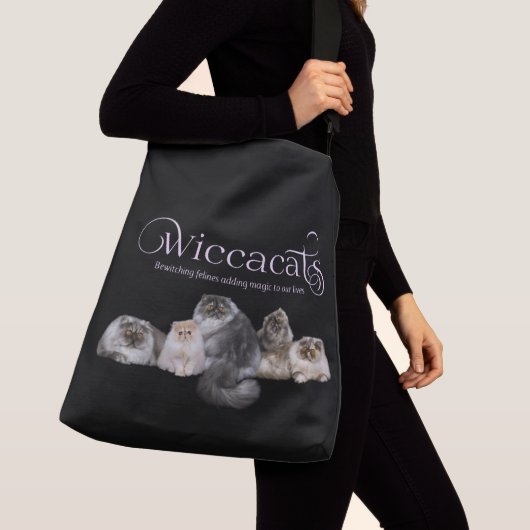 WiccaCats GROTE canvas tas (Dichtbij)