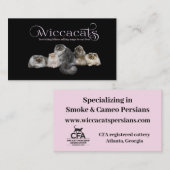 WiccaCats kleine visitekaartjes (Voorkant / Achterkant)