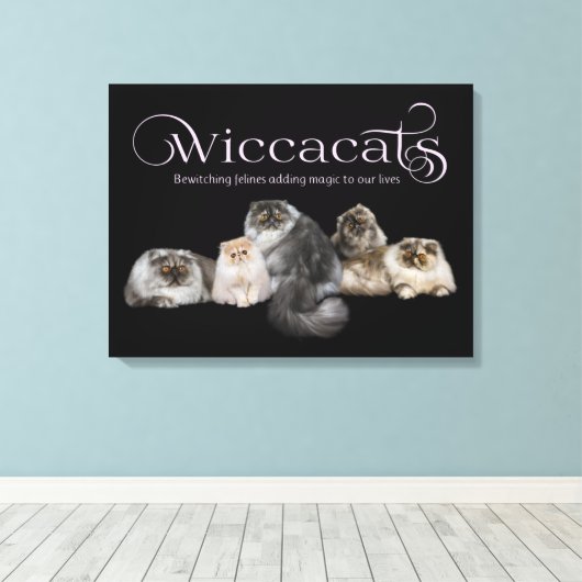 WiccaCats kunstcanvas Canvas Afdruk (Insitu (Houten vloer))