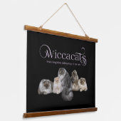 WiccaCats tapijt Hangend Wandkleed (Gebogen)