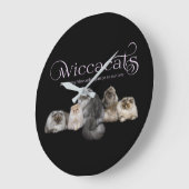 WiccaCats wandklok (Hoek)