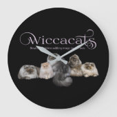 WiccaCats wandklok (Voorkant)