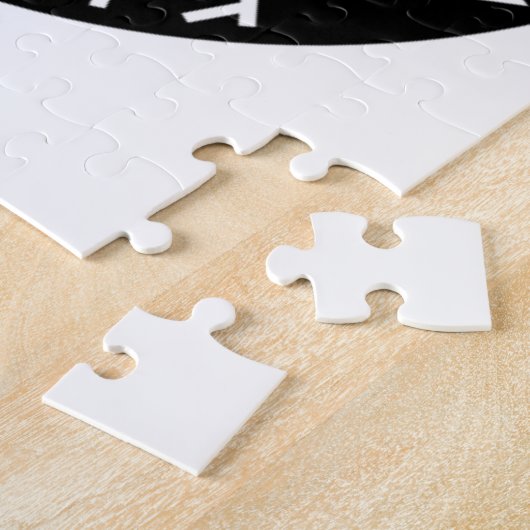 Wiccan Black Runic Pentagram Legpuzzel (Zijkant)