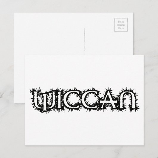 Wiccan Briefkaart (Voorkant / Achterkant)