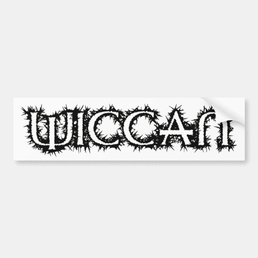 Wiccan Bumpersticker (Voorkant)