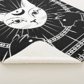 Wiccan Cats Sherpa Deken (3/4)