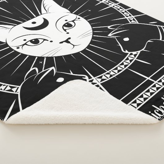 Wiccan Cats Sherpa Deken (3/4)