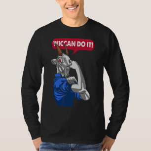 Wiccan doet het baphomet Goat Satanic occult gothi T-shirt