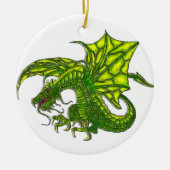 Wiccan Dragon 2 Keramisch Ornament (Voorkant)