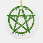 Wiccan Dragon 2 Keramisch Ornament (Achterkant)