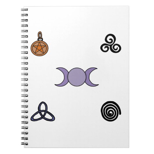 Wiccan- en Pagan-symbolen Notitieboek (Voorkant)