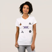 Wiccan- en Pagan-symbolen T-shirt (Voorkant volledig)