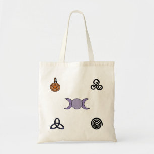 Wiccan- en Pagan-symbolen Tote Bag