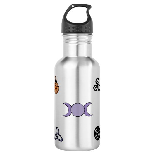 Wiccan- en Pagan-symbolen Waterfles (Voorkant)