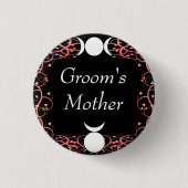 Wiccan God & Goddess Groom's Moeder Pin Ronde Button 3,2 Cm (Voorkant)