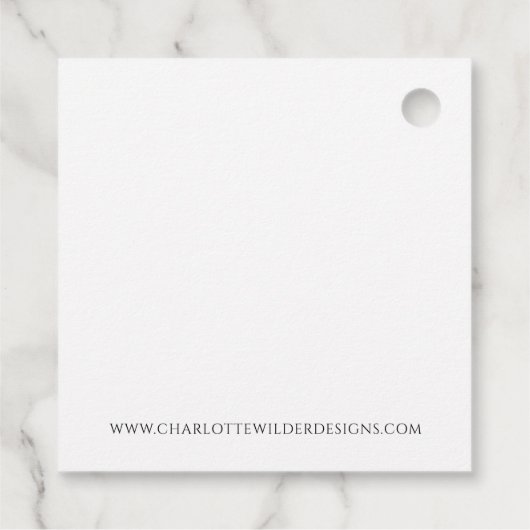 Wiccan heidense sieraden bedankjes labels (Achterkant)