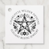 Wiccan heidense sieraden bedankjes labels (Voorkant)