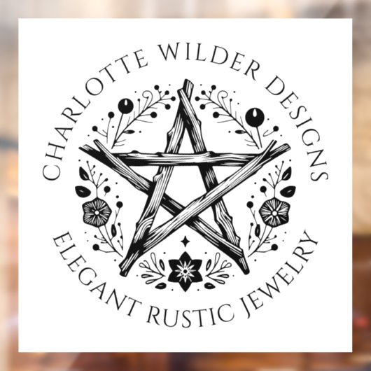 Wiccan heidense sieraden raamsticker (Vel 2)