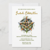 Wiccan Imbolc Candlemas Snowrops Pentacle Kaart (Voorkant)