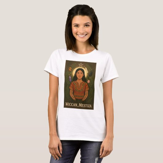 Wiccan & Indigenous Ancestral Spirituality T-shirt (Voorkant volledig)