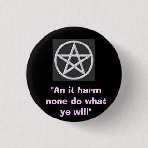 Wiccan-knop Ronde Button 3,2 Cm