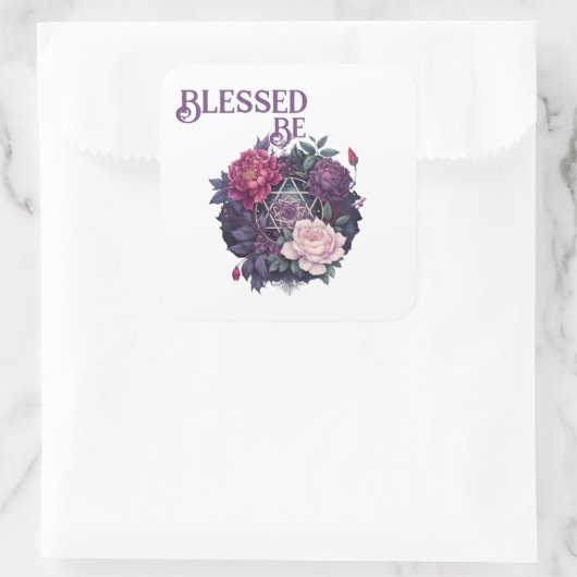 Wiccan Lavendel Pyreneeën Pentacle Sticker (Tas)