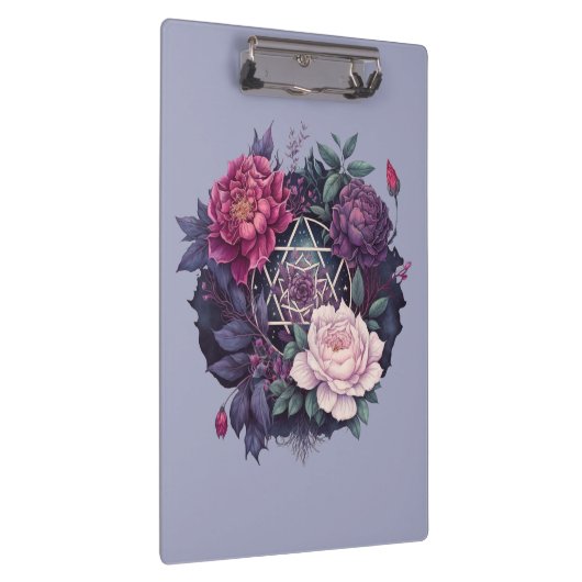 Wiccan Lavendel Pyrenees Pentacle Pocket Map Klembord (Rechts)