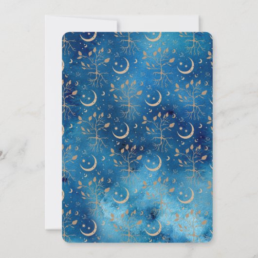 Wiccan Magic Constellation Ongewone bruiloft Kaart (Achterkant)