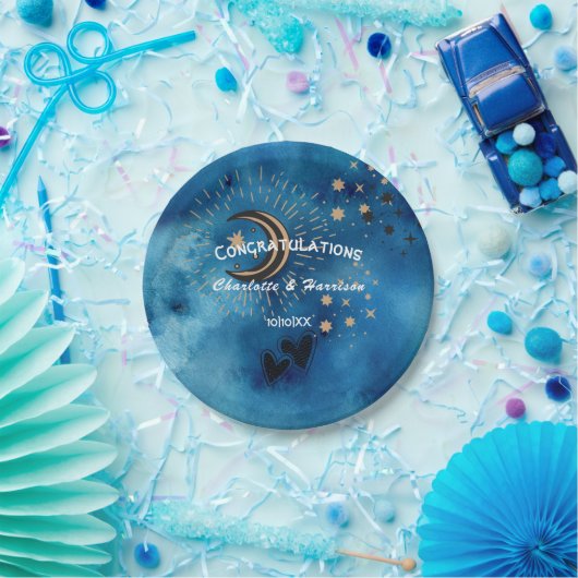 Wiccan Magic Constellation Ongewone bruiloft Papieren Bordje (Feest)