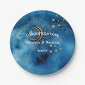 Wiccan Magic Constellation Ongewone bruiloft Papieren Bordje (Voorkant)