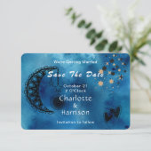 Wiccan Magic Constellation Ongewone bruiloft Save The Date (Staand voorkant)